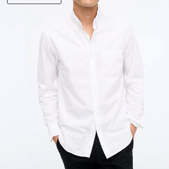 J. Crew Solid untucked flex casual shirt* - Picture 1 of 5